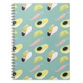 Laten we Taco Over Liefde | Taco Element Pattern Notitieboek (Voorkant)