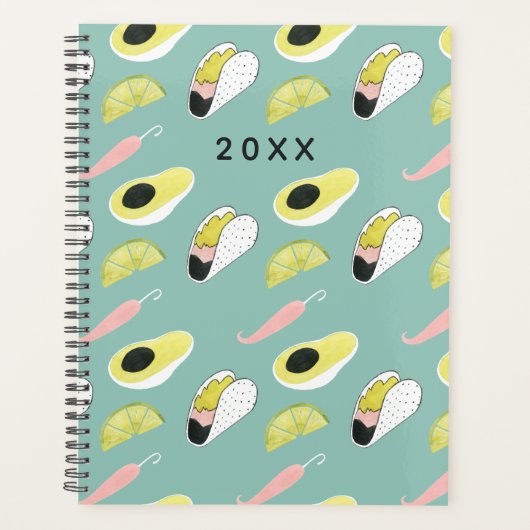 Laten we Taco Over Liefde | Taco Element Pattern Planner (Voorkant)