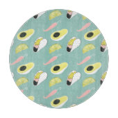 Laten we Taco Over Liefde | Taco Element Pattern Snijplank (Voorkant)