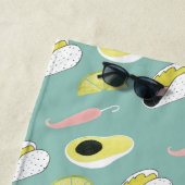 Laten we Taco Over Liefde | Taco Element Pattern Strandlaken (In situ)