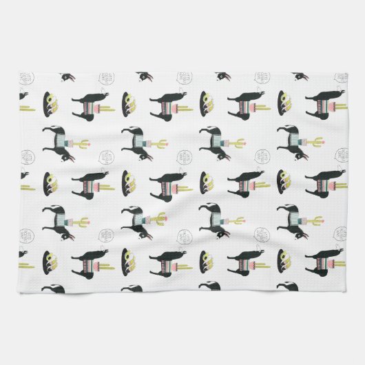 Laten we Taco Over Liefde Theedoek (Horizontaal)