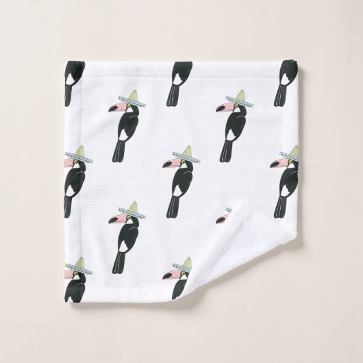 Laten we Taco Over Liefde | Toucan Sombrero Bad Handdoek (Wasdoekje)