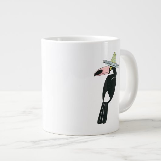 Laten we Taco Over Liefde | Toucan Sombrero Grote Koffiekop (Voorkant rechts)