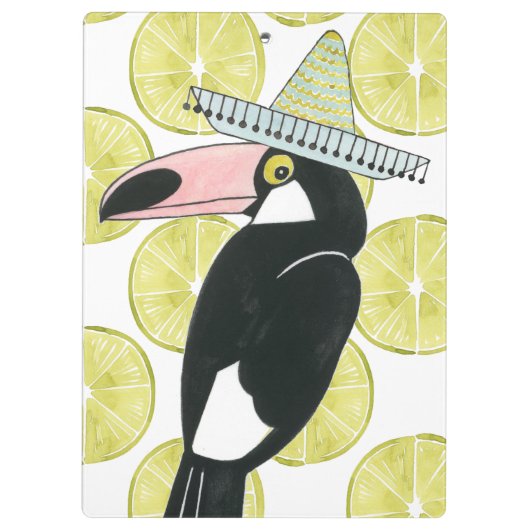 Laten we Taco Over Liefde | Toucan Sombrero Klembord (Achterkant)