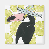 Laten we Taco Over Liefde | Toucan Sombrero Magneet (Voorkant)