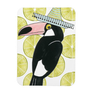 Laten we Taco Over Liefde   Toucan Sombrero Magneet