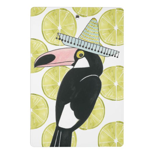 Laten we Taco Over Liefde | Toucan Sombrero Mini Klembord (Achterkant)
