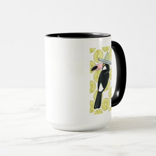 Laten we Taco Over Liefde | Toucan Sombrero Mok (Voorkant rechts)