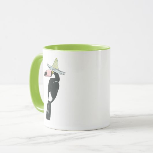 Laten we Taco Over Liefde | Toucan Sombrero Mok (Voorkant links)