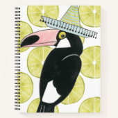 Laten we Taco Over Liefde | Toucan Sombrero Notitieboek (Voorkant)