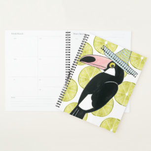 Laten we Taco Over Liefde Toucan Sombrero Planner