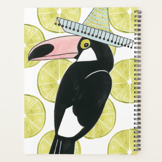 Laten we Taco Over Liefde | Toucan Sombrero Planner (Achterkant)
