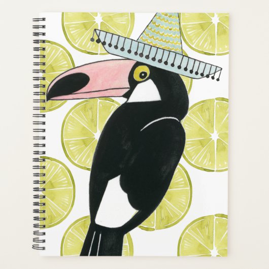 Laten we Taco Over Liefde | Toucan Sombrero Planner (Voorkant)