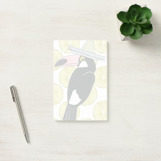 Laten we Taco Over Liefde | Toucan Sombrero Post-it® Notes (Kantoor)