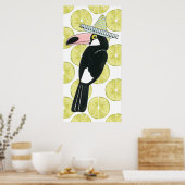 Laten we Taco Over Liefde | Toucan Sombrero Poster (Keuken)
