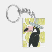 Laten we Taco Over Liefde | Toucan Sombrero Sleutelhanger (Voorkant Links)