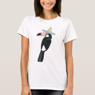 Laten we Taco Over Liefde   Toucan Sombrero T-shirt