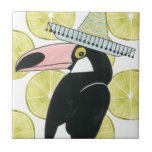 Laten we Taco Over Liefde | Toucan Sombrero Tegeltje<br><div class="desc">Geniet van dit nieuwe,  creatieve toucan-ontwerp op een product of een behendig stuk om de wereld om je heen te verbeteren en te vergroten. Artiest: Grace Popp</div>