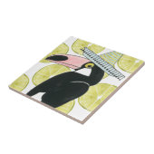 Laten we Taco Over Liefde | Toucan Sombrero Tegeltje (Zijkant)