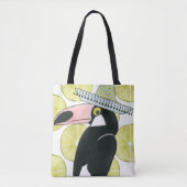 Laten we Taco Over Liefde | Toucan Sombrero Tote Bag (Voorkant)
