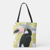 Laten we Taco Over Liefde | Toucan Sombrero Tote Bag (Achterkant)