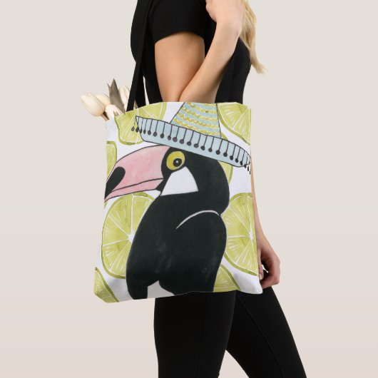 Laten we Taco Over Liefde | Toucan Sombrero Tote Bag (Dichtbij)