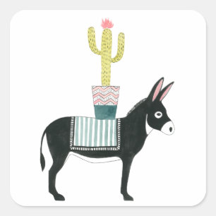 Laten we Taco Over Liefde Vierkante Sticker