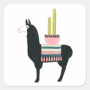 Laten we Taco Over Liefde Vierkante Sticker