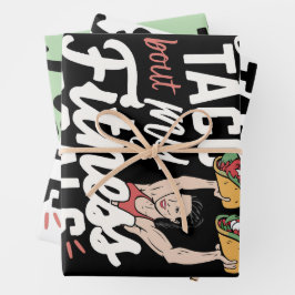 Laten we taco 'over mijn fitnessdoelen grappige re inpakpapier vel