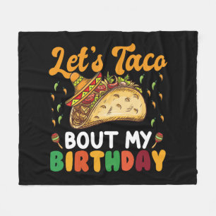 Laten we taco over mijn verjaardag Cinco De Mayo-f Fleece Deken
