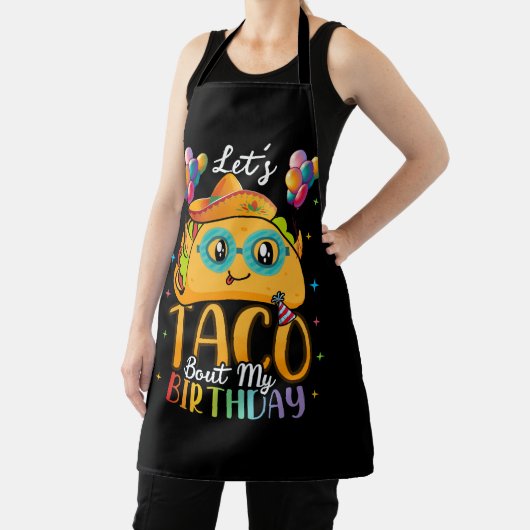 Laten we Taco over mijn verjaardag Cinco de Mayo M Schort (Insitu)