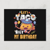 Laten we Taco over mijn verjaardag vertellen Briefkaart (Voorkant)