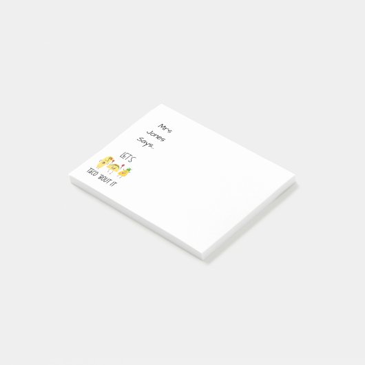 laten we taco vertellen over het grappige denken v post-it® notes (Schuin)
