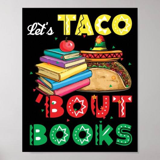Laten we Taco'Bout Boek Lover Cinco de Mayo Poster (Voorkant)