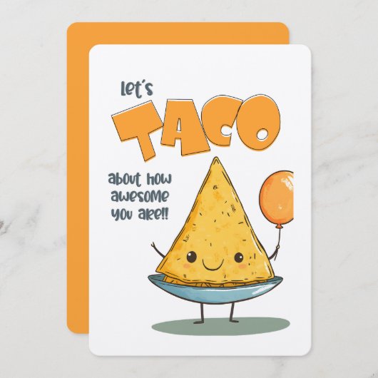 Laten we taco's eten en het hebben over hoe geweld kaart (Voorkant / Achterkant)