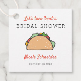 Laten we taco's eten op een bruidsfeest Mexicaans  Bedankjes Labels