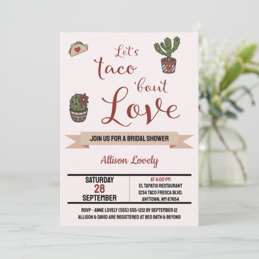 Laten we Taco's houden van het Mexicaanse Theme Vr Kaart (Staand voorkant)