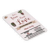 Laten we Taco's houden van het Mexicaanse Theme Vr Magneet (Rechterzijde)