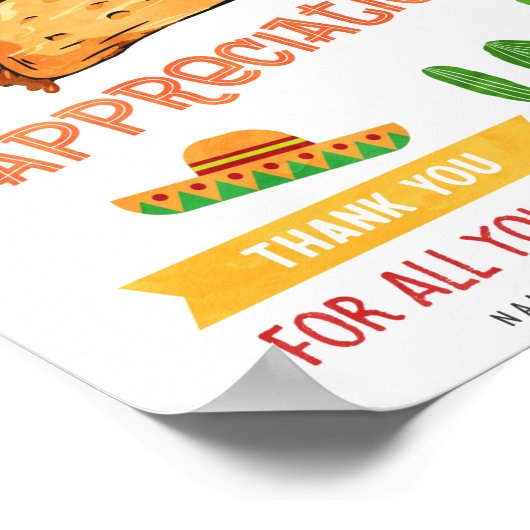 Laten we Taco's over de waardeaanduiding vertellen Poster (Hoek)