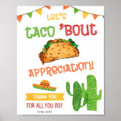 Laten we Taco's over de waardeaanduiding vertellen Poster (Voorkant)