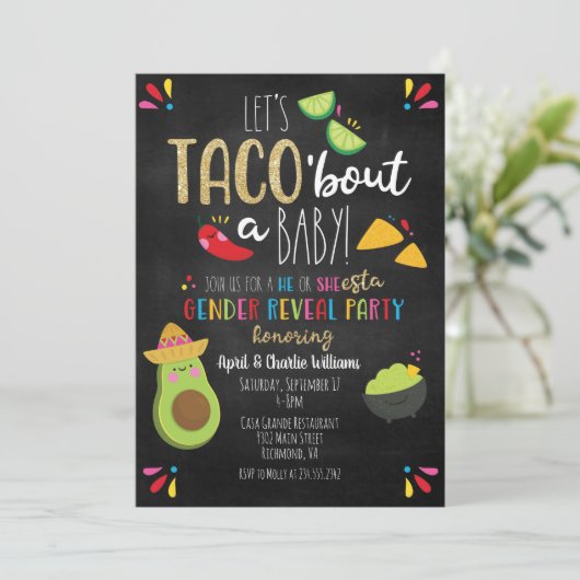 Laten we Taco's vertellen over een Baby Fiesta The Kaart (Staand voorkant)