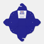 Laten we Tailgate vieren Blauwe Bruidspaar Bruilof Bedankdoosjes (Uitgevouwen)