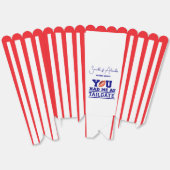 Laten we Tailgate vieren Blauwe Bruidspaar Bruilof Bedankdoosjes (Ongevouwen)