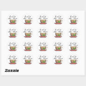Laten we Tea-002 doen Ronde Sticker (Vel)