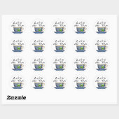 Laten we Tea-003 doen Ronde Sticker (Vel)