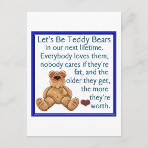 Laten we Teddy Bears zijn Briefkaart