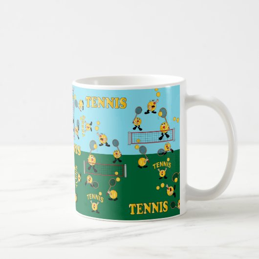 Laten we Tennis afspelen Koffiemok (Rechts)