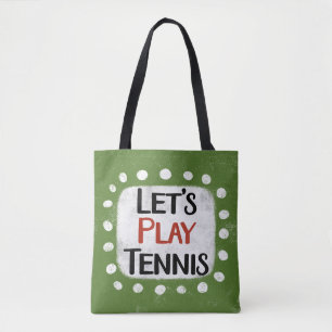 Laten we tennis Canvas tas spelen