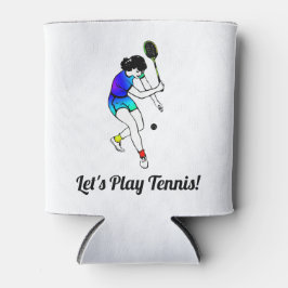 Laten we Tennis spelen! Retro Women's Tennis Playe Blikjeskoeler