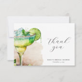 Laten we Tequila Bruidsmeisje Borrel hebben Bedankkaart (Voorkant)